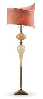 Owen - Cream & Gold<br>Kinzig Design Floor Lamp